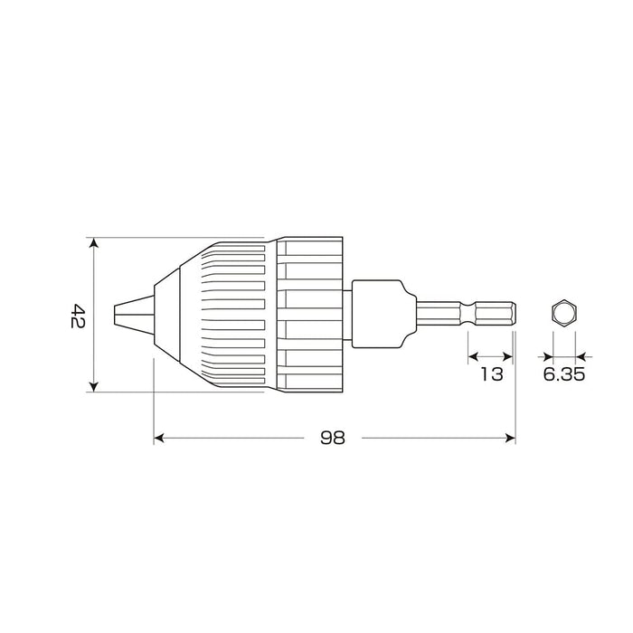 Anex Tool 鑽孔夾頭無鍵型 0.8-10mm Akl-180 by Annex Tool