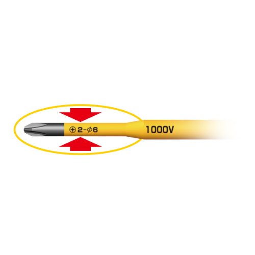 Anex 1000V Compatible Driver with Slim Tip & Thin Shaft Annex Tool No.7920 +2X150