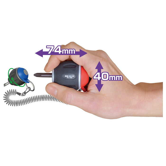 Anex Star Driver Tool Drop Prevention +2x25 No.1780