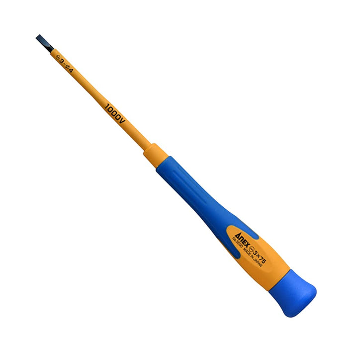 Anex Tool Annex Precision Insulated Screwdriver Super Fit -3X75 No.3590 1000V Compatible