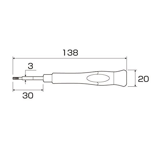 Anex Precision Super Fit Plus Screwdriver +00X75 Tool No.3511