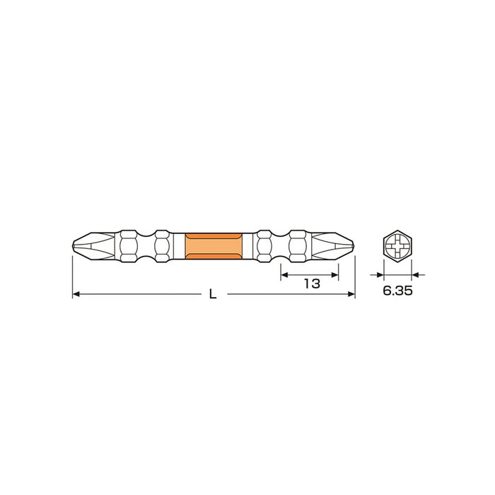 Anex 双头 Ryutai 钻头 +2X110 10 件装 镀层 Anex 工具 Arh-14M