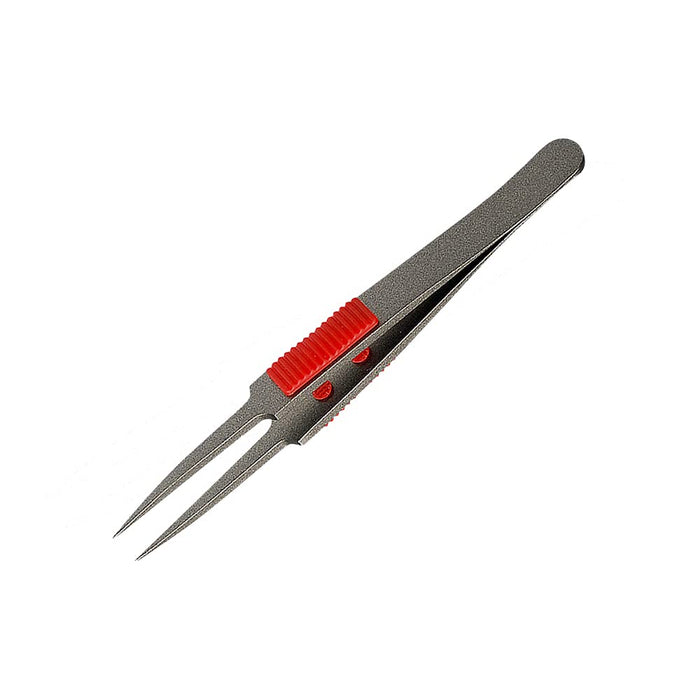 Anex Tool No.224 Ultra-Fine Sharp 115mm Tweezers with Grip Non-Adhesive Made of SUS410 - Annex-Kiichin - The #1 Place for Japanese Goods in Your Hand!