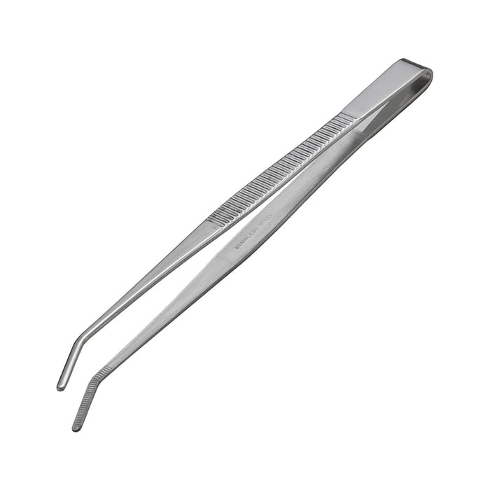 Anex no.124 - 150mm Serrated Curved Tip Stainless Steel Tweezers