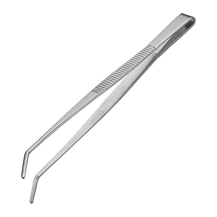 Anex Stool Stainless Steel Serrated Curved Tip Tweezers 180mm Tool No.138