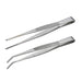 Anex Stool Stainless Steel Serrated Tweezers Set 125mm Straight/Bent Tip Annex ATW-S1 Tool-Kiichin - The #1 Place for Japanese Goods in Your Hand!