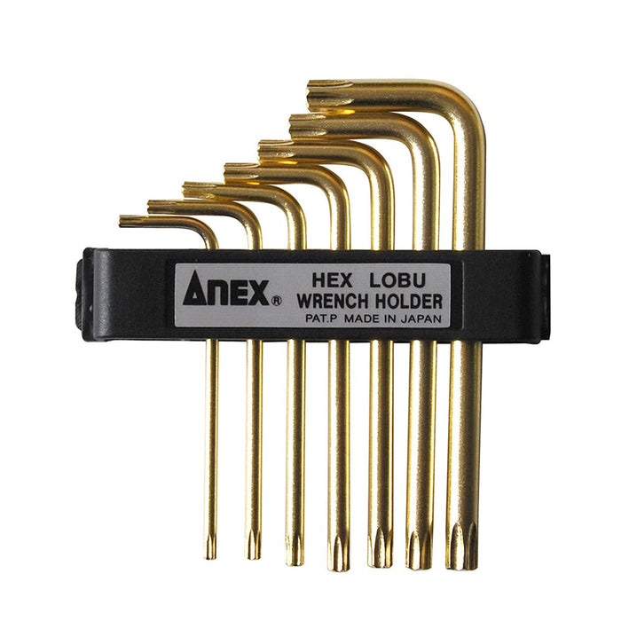 Anex 凳子六角扳手套装带支架 - 7 件 (T10-T40) No. 639 Anex 工具