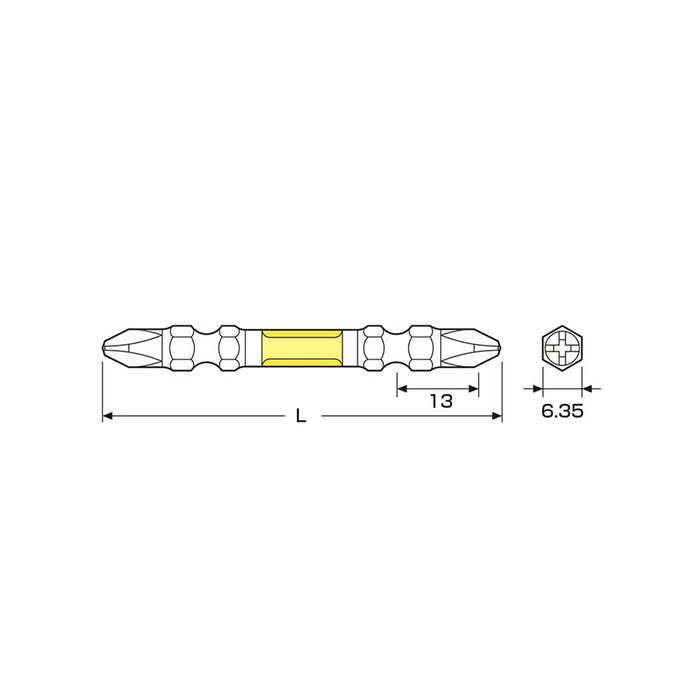 Anex 长款坚固双头钻头 +2x65 10 件 Art-14M