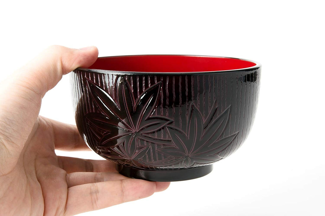 Asahi Koyo Japanese Style Maple Leaf Carved Multi-Purpose Soup Bowl-Kiichin - The #1 Place for Japanese Goods in Your Hand!