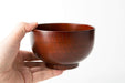 Asahi Koyo Japanese Style Wood Grain Soup Bowl Reddish Brown Dishwasher Safe-Kiichin - The #1 Place for Japanese Goods in Your Hand!