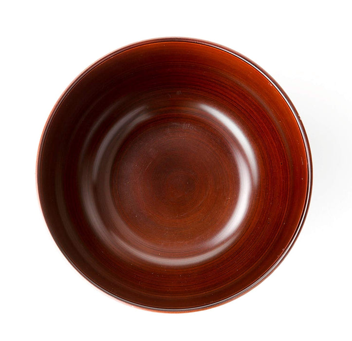 Asahi Koyo Japanese Style Wood Grain Soup Bowl Reddish Brown Dishwasher Safe-Kiichin - The #1 Place for Japanese Goods in Your Hand!