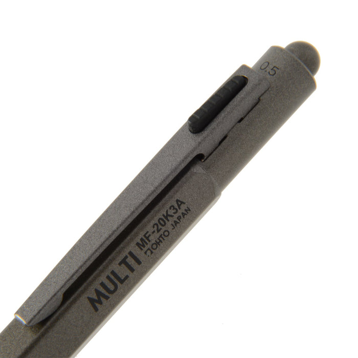 Ohto MF-20K3A-MG Gunmetal Multi Ballpoint Pen