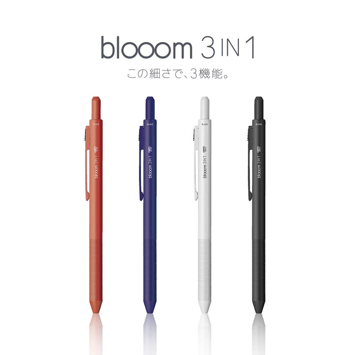 Ohto Bloom 3In1 Multifunctional Pen in Denim Blue Model MF-25B3-BL