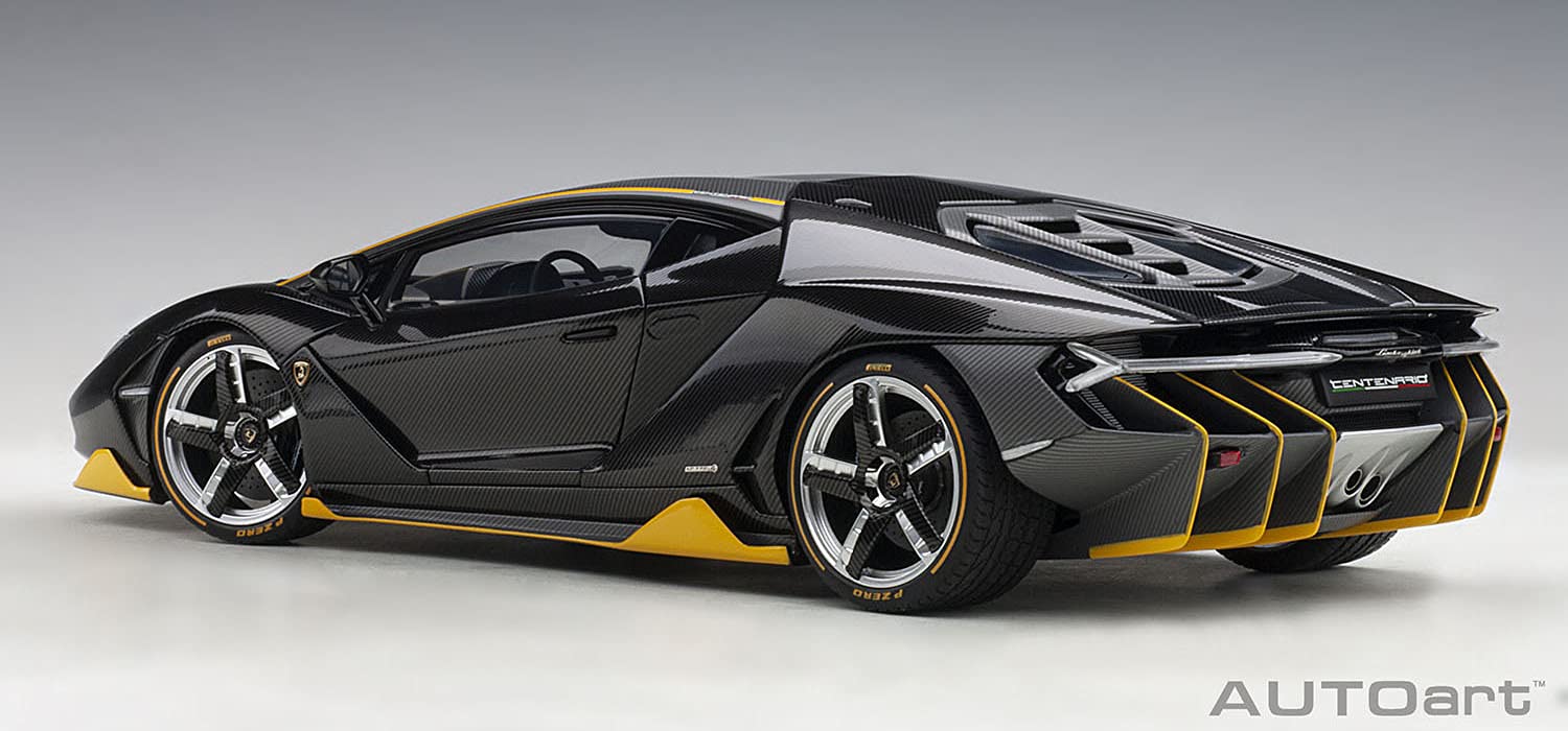 Autoart 1/18 兰博基尼 Centenario 碳黑/黄色