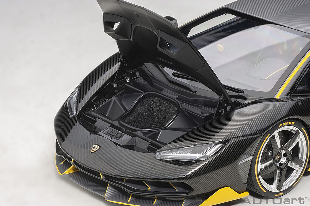 Autoart 1/18 蘭博基尼 Centenario 碳黑/黃色