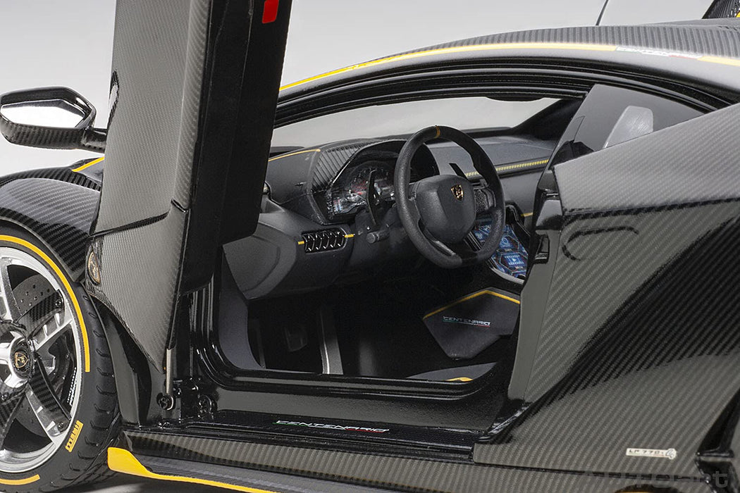 Autoart 1/18 Lamborghini Centenario Carbon Black/Yellow