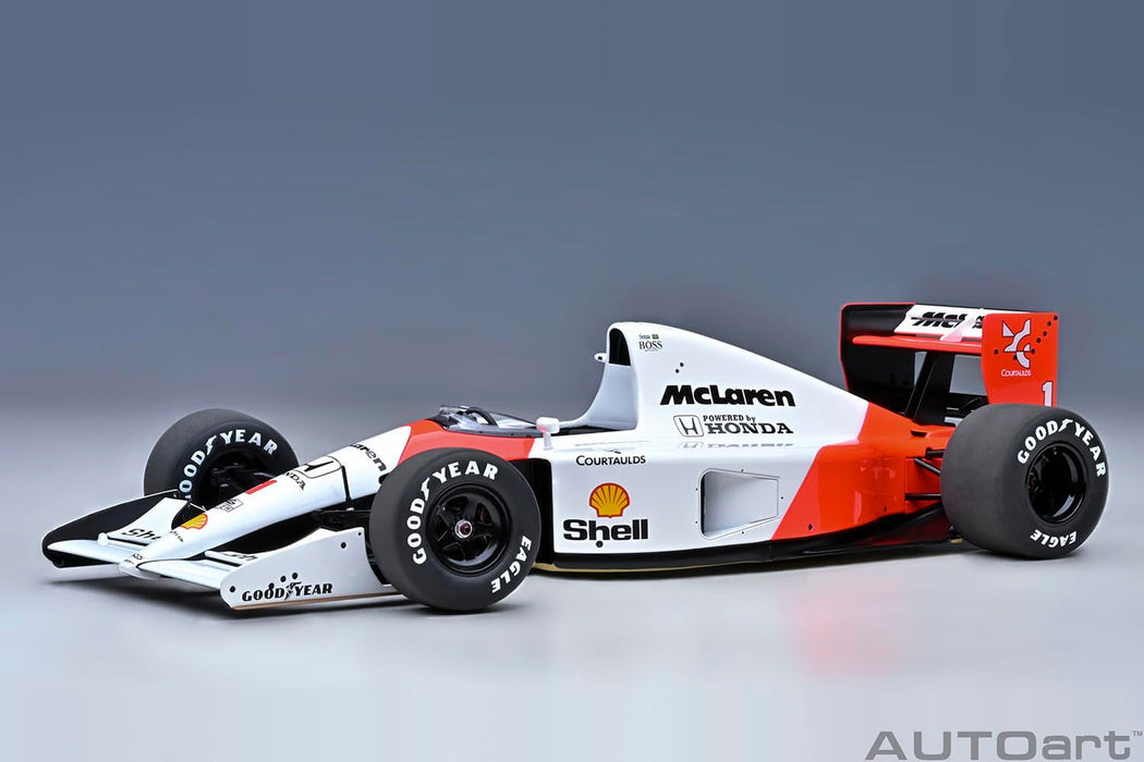 Autoart 1/18 Scale Honda McLaren GP 1991 Ayrton Senna Model with Logo