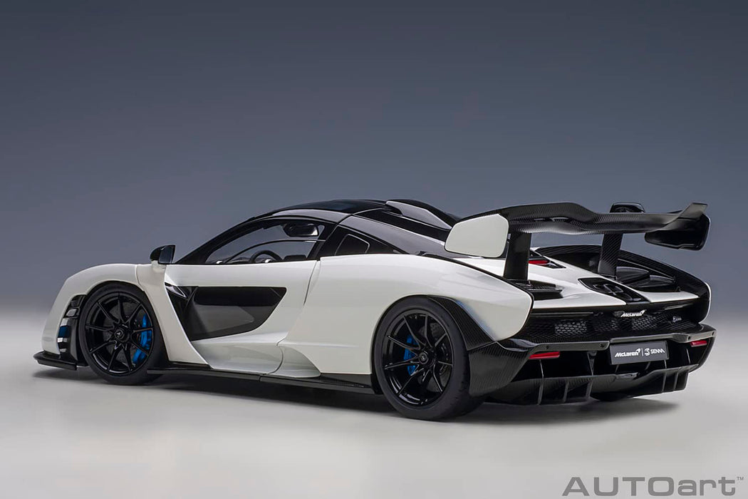 Autoart 1/18 Scale White McLaren Senna Model Car Finished Product 76075