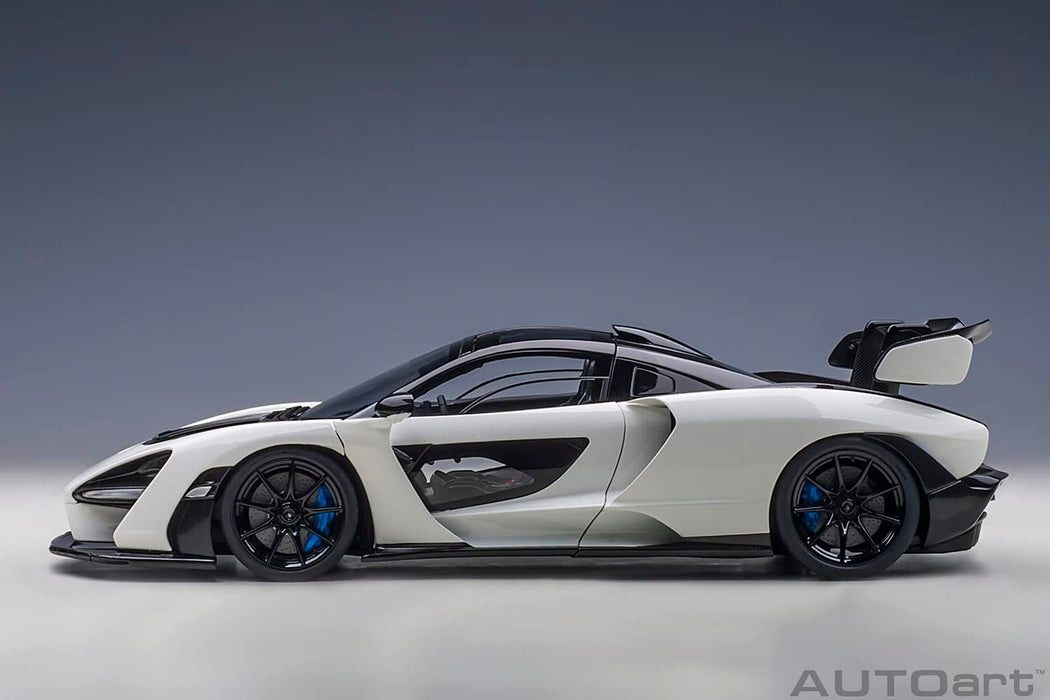 Autoart 1/18 比例白色 McLaren Senna 模型車成品 76075