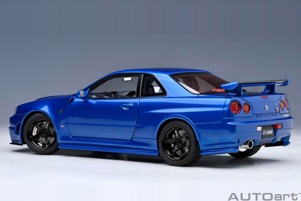 Autoart Nismo R34 GT-R Z-Tune 1/18 比例 Bayside Blue - 成品