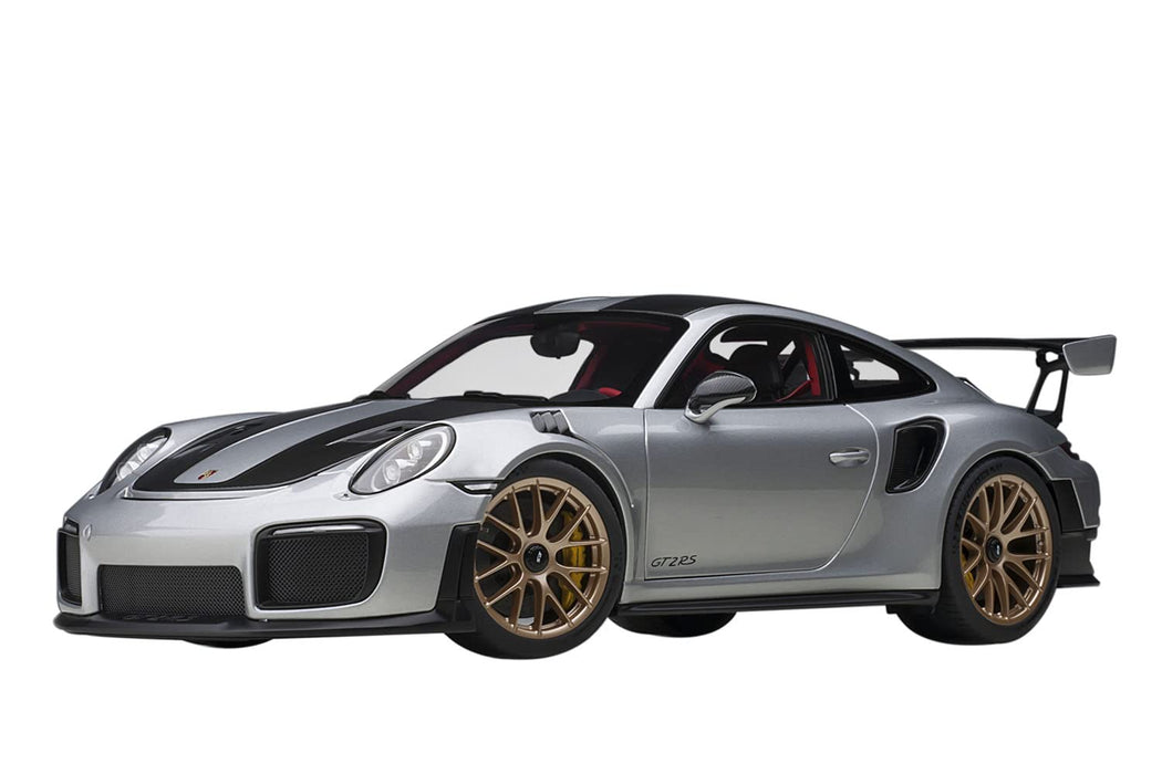 Autoart 1/18 保时捷 911 Gt2 Rs Weissach Pkg 78174 银色/碳色