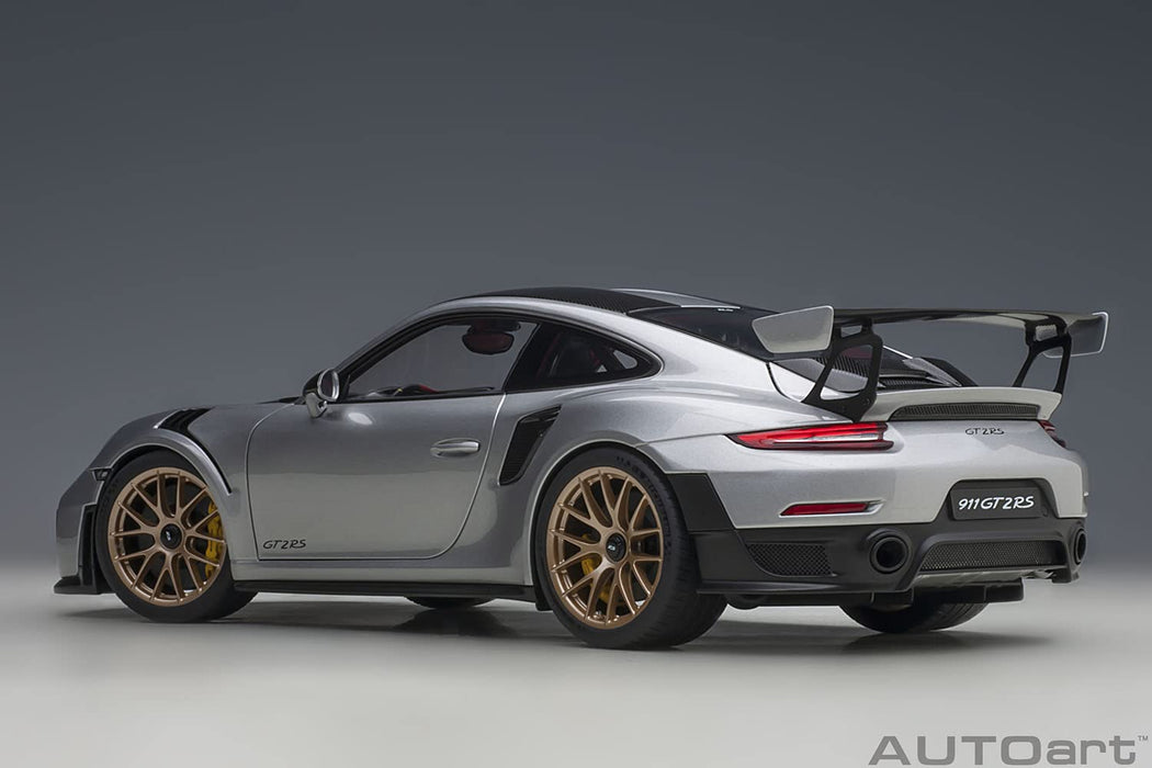 Autoart 1/18 保時捷 911 GT2 Rs 魏斯阿赫 Pkg 78174 銀/碳