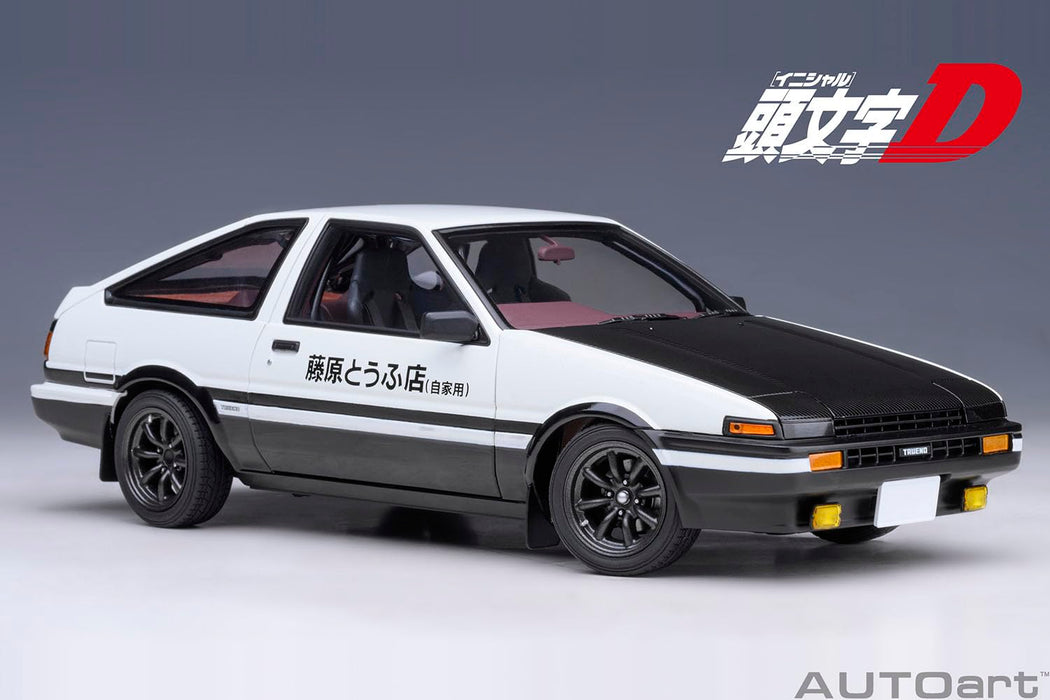 Autoart 1/18 Scale Toyota Sprinter Trueno AE86 Initial D Project D Final Version