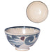 Awasaka Blue Arabesque Rice Bowl Brush Design - Elegant Diningware-Kiichin - The #1 Place for Japanese Goods in Your Hand!