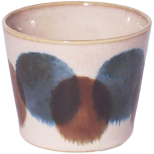 Awasaka Brush Blue Dot Buckwheat Chocolate Cup Premium Quality-Kiichin - The #1 Place for Japanese Goods in Your Hand!