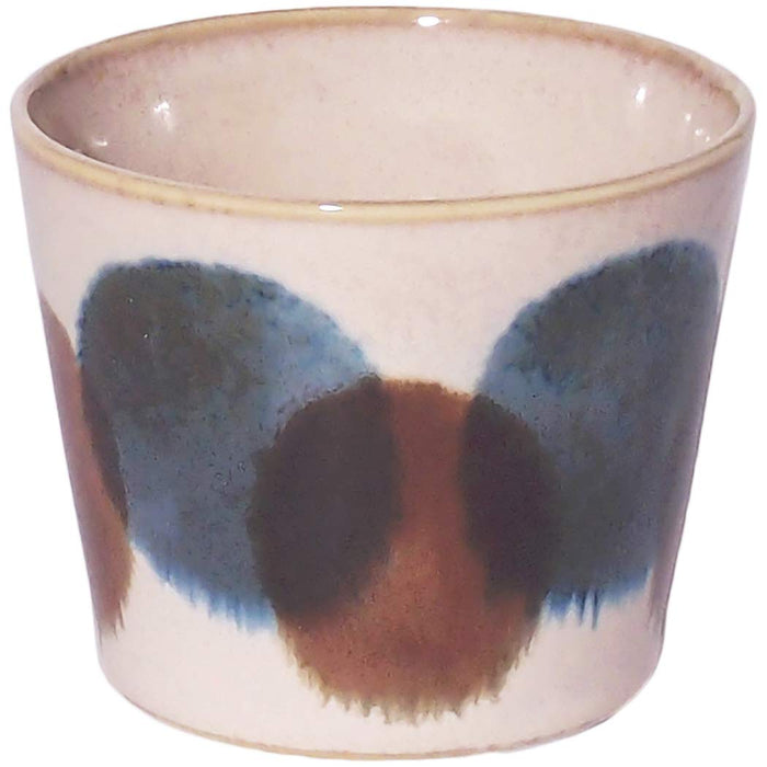 Awasaka Brush Blue Dot Buckwheat Chocolate Cup Premium Quality-Kiichin - The #1 Place for Japanese Goods in Your Hand!