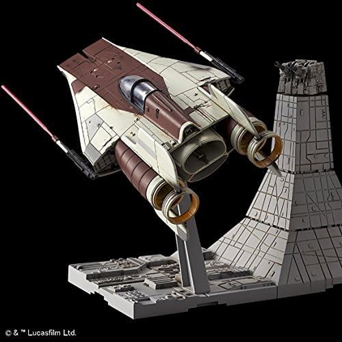 Bandai Spirits Star Wars A-Wing Starfighter 1/72 Scale Color-Coded Model New Version