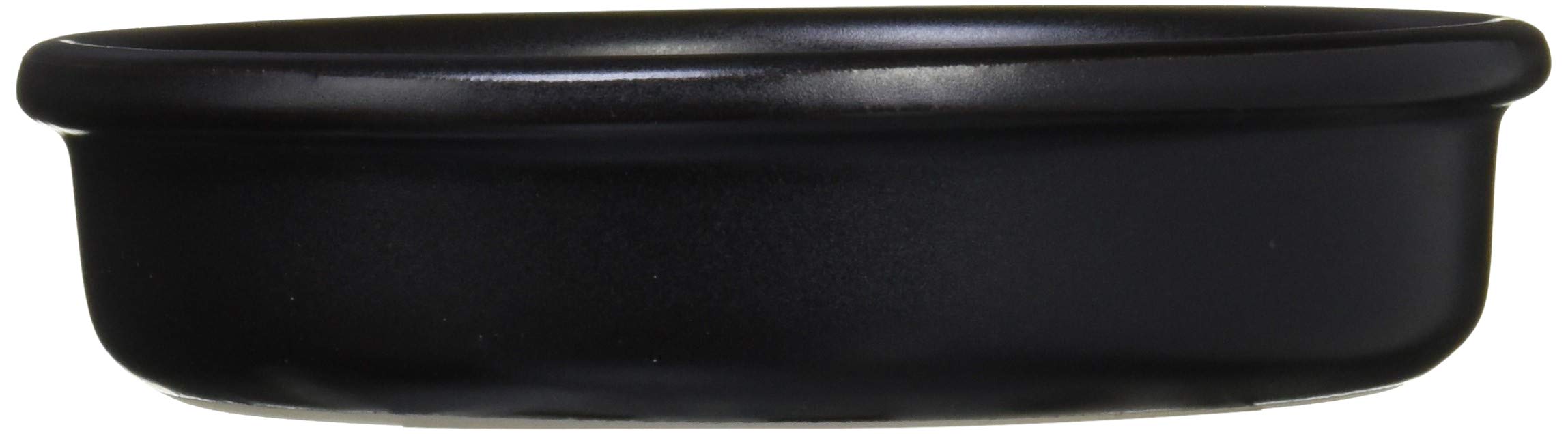 Santo Banko Ware Ajillo Pot - Large 14cm Black Ceramic Microwave Safe Japan Made