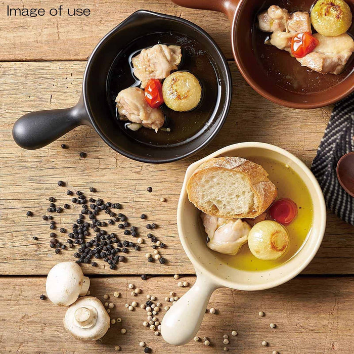 Santo Banko Ware Ajillo Pot Pear Texture 12.5Cm Oven & Microwave Safe-Kiichin - The #1 Place for Japanese Goods in Your Hand!