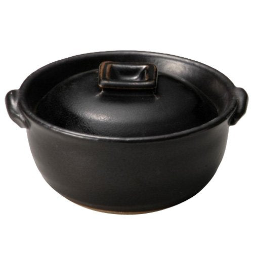 Santo Banko Ware Deep Clay Pot No. 4 for One Person 13Cm Tenmoku 11331-Kiichin - The #1 Place for Japanese Goods in Your Hand!