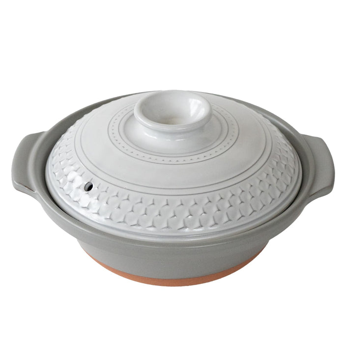 Santo Banko Ware No. 8 Clea Kasumi Pot 1500Ml Microwave Safe - Made in Japan