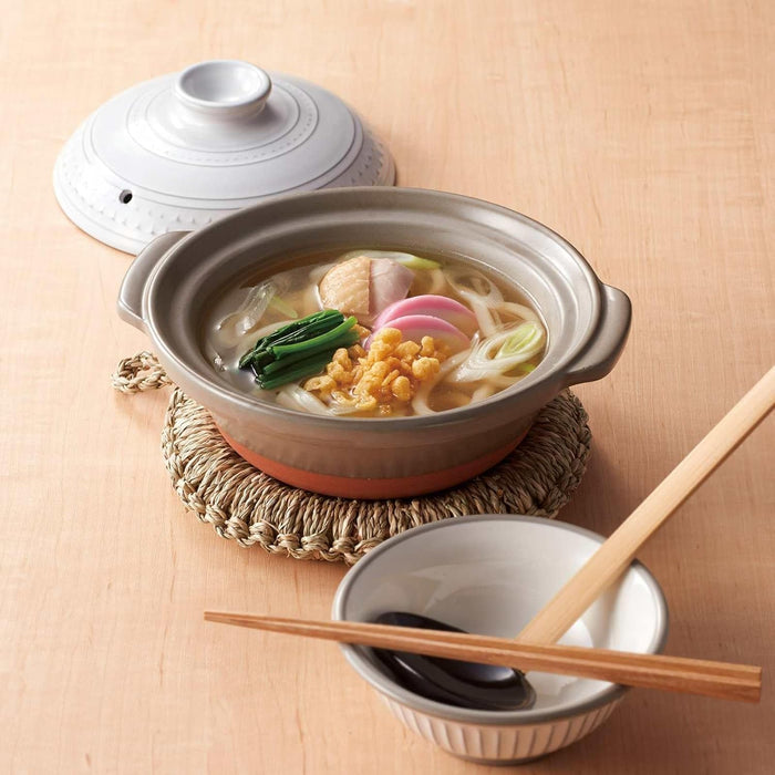 Santo Banko Ware No. 8 Clea Kasumi Pot 1500Ml Microwave Safe - Made in Japan