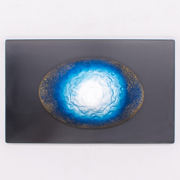 Santo Banko Ware Mount Fuji Ornament Navy Blue Gradient Home Decor 14516