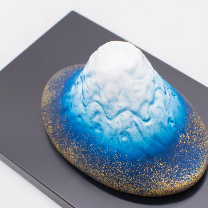Santo Banko Ware Mount Fuji Ornament Navy Blue Gradient Home Decor 14516