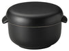 Santo Ceramic Black Matte Rice Container 1 Cup Microwave Safe Made in Japan-Kiichin - The #1 Place for Japanese Goods in Your Hand!