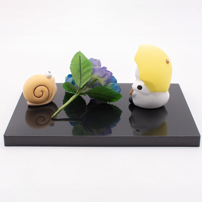 Santo Mini Banko Ware Ornament - Japanese Seasonal June Rainy Room Decor