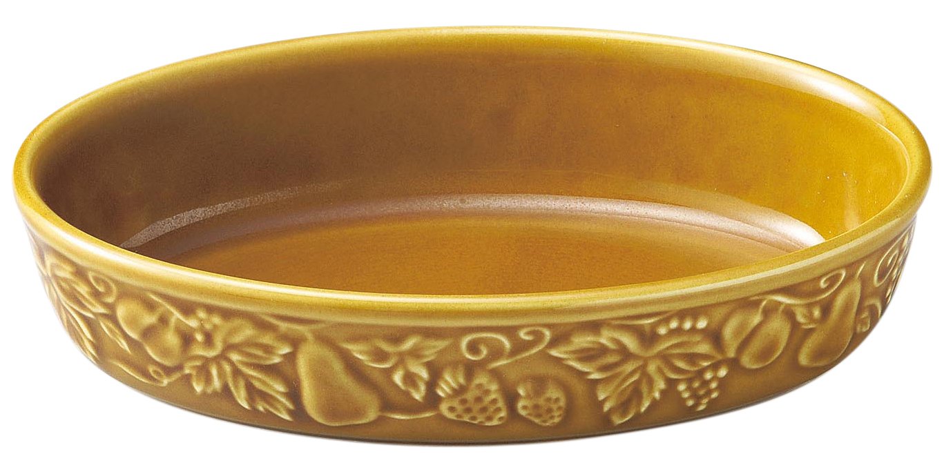 Santo 19Cm Ceramic Gratin Dish Olive Design Oven Microwave Safe Made in Japan