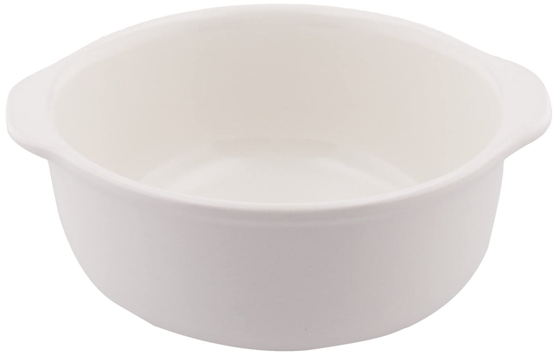 Santo Banko Ware Oven-Safe White Soup Plate 13cm Microwave-Safe Ceramic