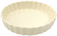 Santo Banko Ware Small Quiche Gratin Dish 15.5Cm White Stripes Microwave Safe-Kiichin - The #1 Place for Japanese Goods in Your Hand!