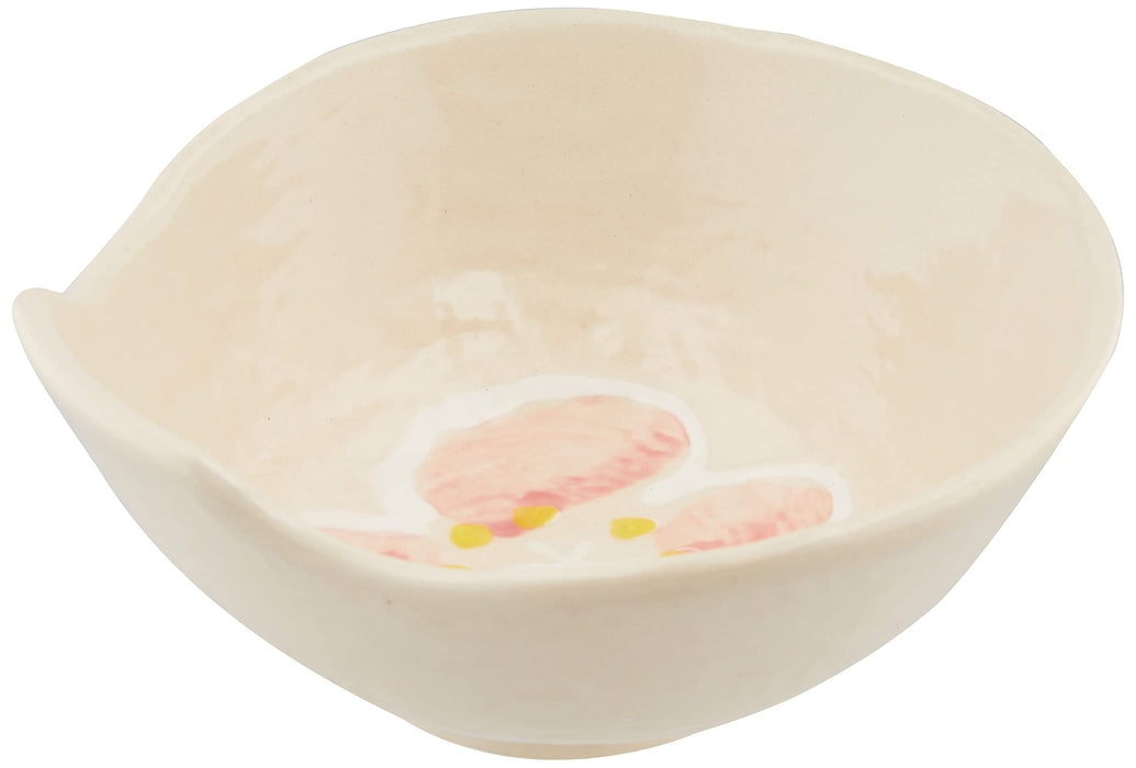Santo Banko Ware Rice Bowl - Small Pink Flower 13cm Microwave Safe Japan-Kiichin - The #1 Place for Japanese Goods in Your Hand!