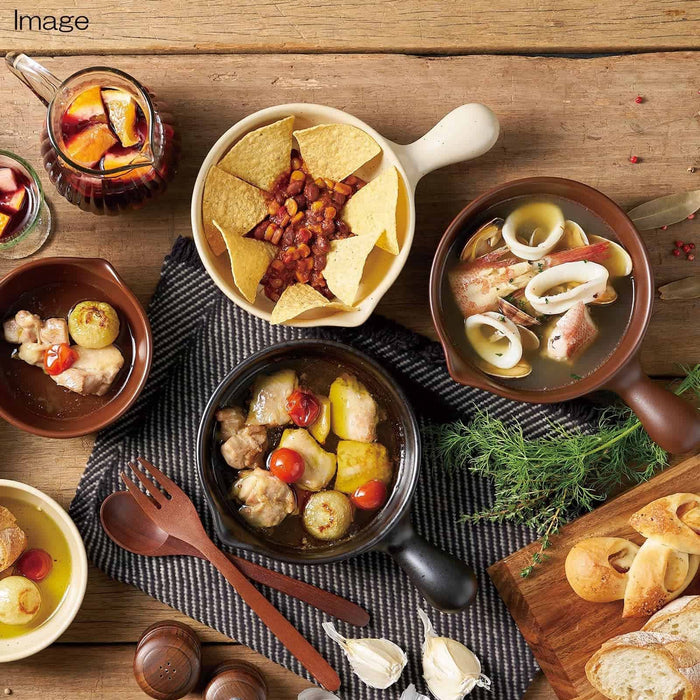 Santo Ceramic Banko Ware Saucepan Frying Pan 16Cm Oven Microwave Safe Japan-Kiichin - The #1 Place for Japanese Goods in Your Hand!