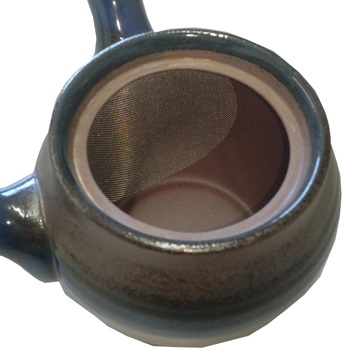 Santo Banko Ware Teapot for Two - 350ml Vase Shape Sea Cucumber Glaze