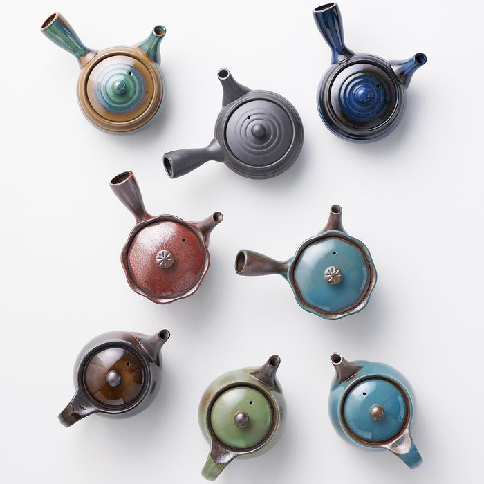 Santo Banko Ware Teapot 330ml Yogan Glaze Made in Japan Serves 2