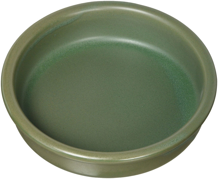 Santo Ceramic Ahijo Pot Large 14cm Green Microwave Safe Japan-Made Tableware-Kiichin - The #1 Place for Japanese Goods in Your Hand!