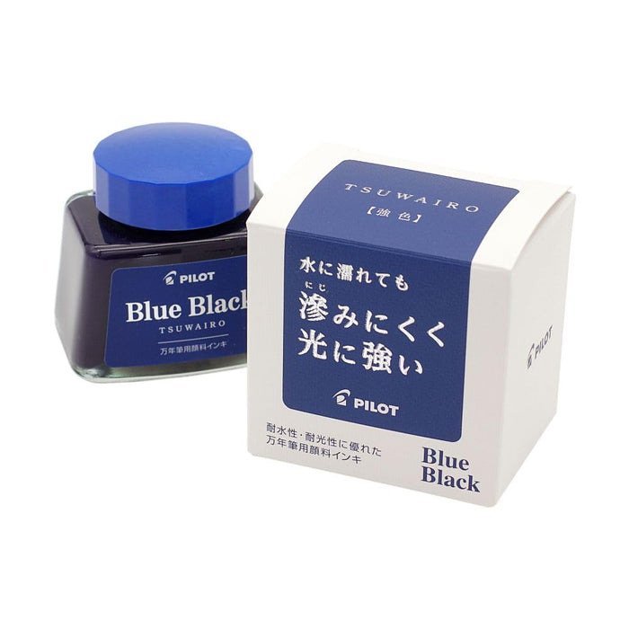 Pilot 鋼筆墨水 Tsuwairo 強色 30ml 藍黑色顏料墨水-3