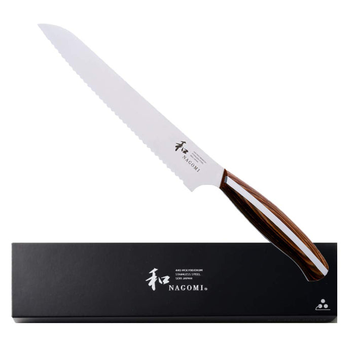 Japanese Nagomi Bread Knife 205mm - Mitsubishi Knives 1896-Kiichin - The #1 Place for Japanese Goods in Your Hand!